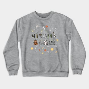 Witch's Brew Doodle Text Crewneck Sweatshirt